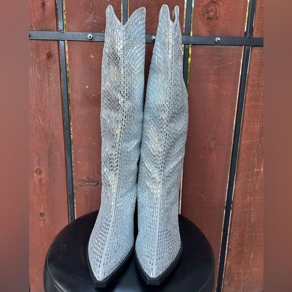 AZALEA WANG DRIVEN TALL WESTERN BOOTS size 7 - Picture 3 of 9